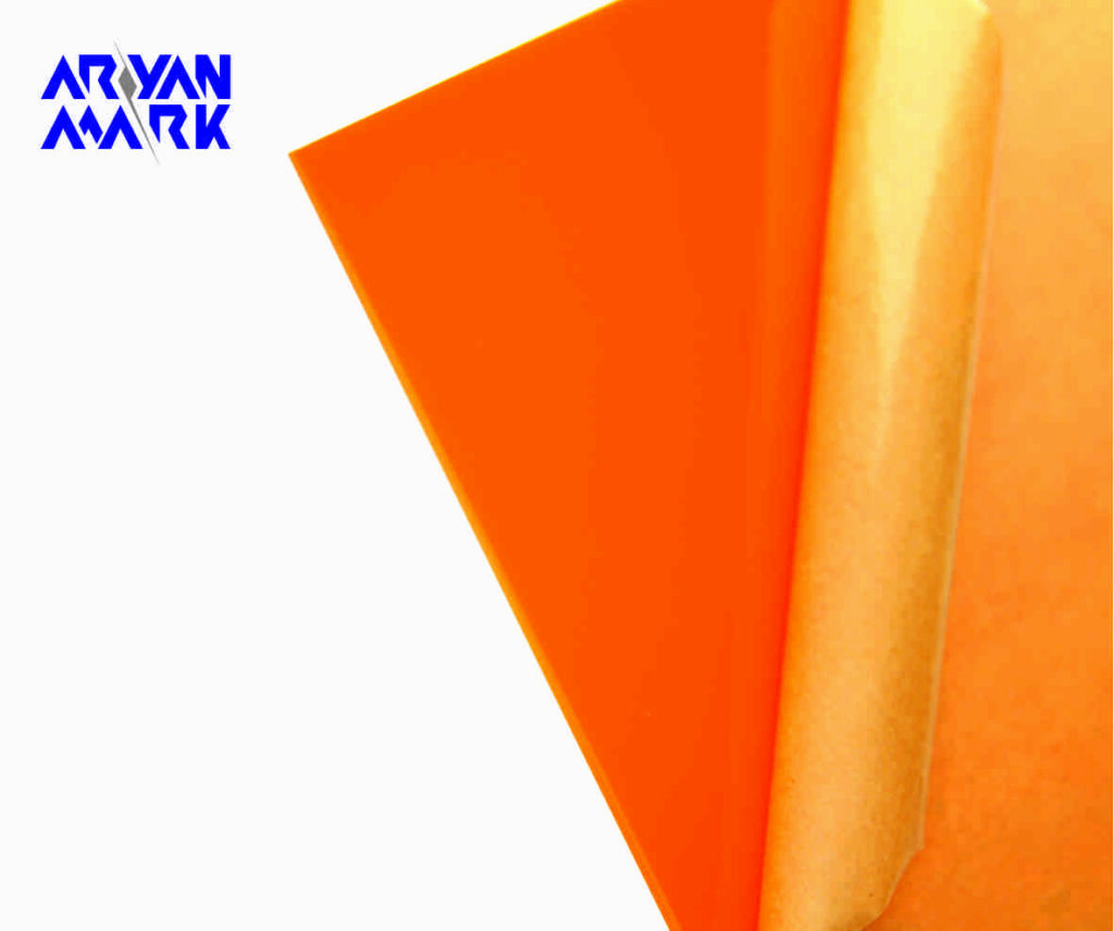 Orange plexiglass sheet min